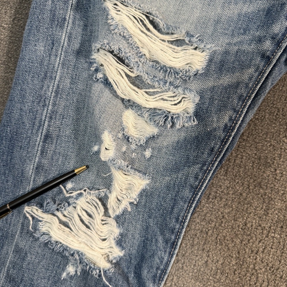 Lucky Brand Sienna Slim Boyfriend Jeans Women's 4/27 Med Wash Denim Distressed - Picture 10 of 16
